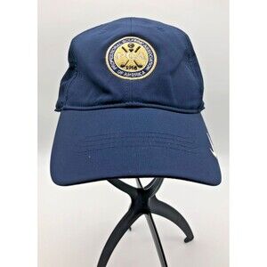 Nike Golf PGA Hat Cap Professional Golfers Association Mens Blue Strapback